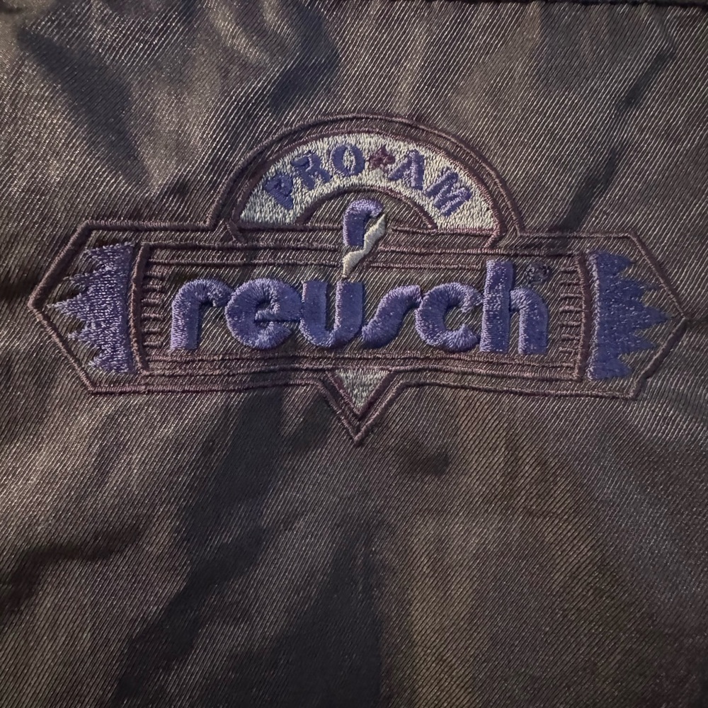 Vintage 90's Reusch Active Wear Purple Hooded Ski Snow Jacket Embroidered Med - Picture 6 of 15